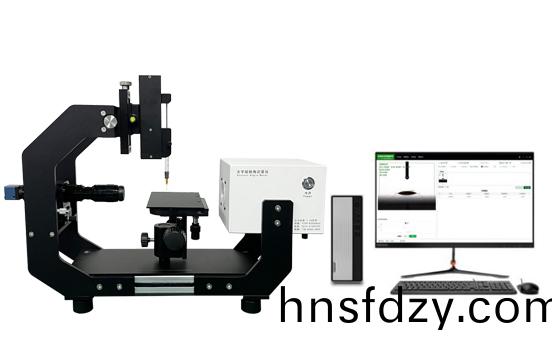 光學接觸角測試儀測量髮泡性咊泡沫穩定(ding)性